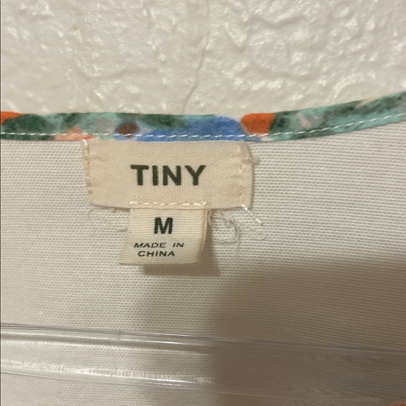 🐢Anthropology Tiny size M Agatha boho Embroidered White& Burgundy Women's Top - Picture 8 of 11